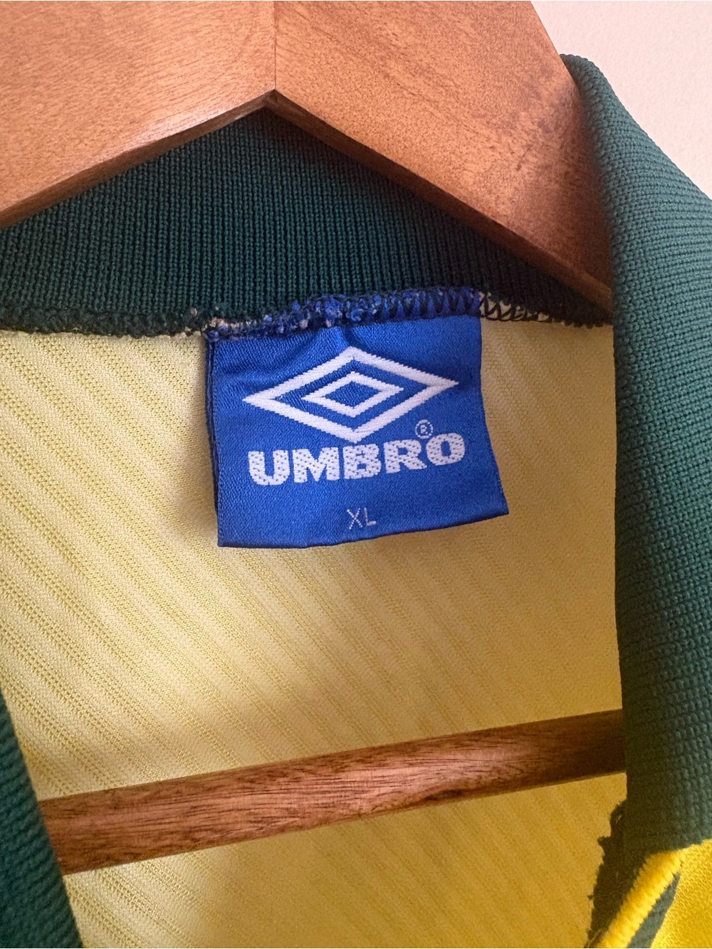 Vintage Brazil Cbf Soccer Jersey 94 World Cup Home Kit View 3